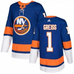 Youth Adidas New York Islanders 1 Thomas Greiss Premier Royal Blue Home NHL Jersey 