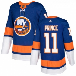 Youth Adidas New York Islanders 11 Shane Prince Authentic Royal Blue Home NHL Jersey 