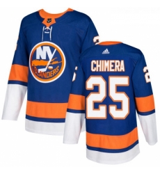 Youth Adidas New York Islanders 25 Jason Chimera Premier Royal Blue Home NHL Jersey 