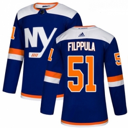 Youth Adidas New York Islanders 51 Valtteri Filppula Premier Blue Alternate NHL Jersey 