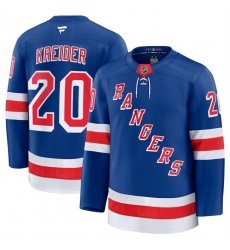 Men New York Rangers 20 Chris Kreider Royal 2024 25 Home Stitched Jersey