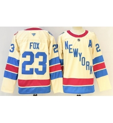 Men New York Rangers 23 Adam Fox Beige 2025 26 Winter Classic With A Patch Stitched Hockey Men New York Rangers 23 Adam Fox Beige 2025 26 Winter Classic With A Patch Stitched Hockey