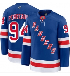 Men New York Rangers  94 Gabe Perreault Royal Home Stitched Hockey Jersey