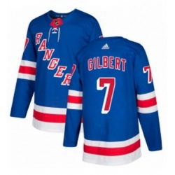 Mens Adidas New York Rangers 7 Rod Gilbert Authentic Royal Blue Home NHL Jersey 