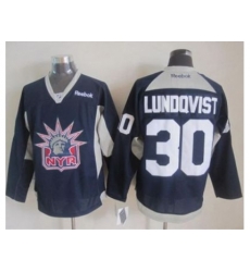 New York Rangers #30 Henrik Lundqvist Navy Blue Practice Stitched NHL Jersey