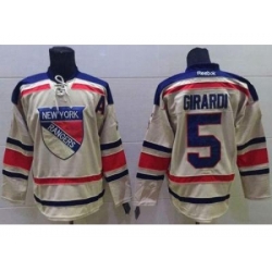 New York Rangers #5 Dan Girardi Cream 2012 Winter Classic Stitched NHL Jersey