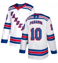 Rangers #10 Artemi Panarin White Road Authentic Stitched Hockey Jersey