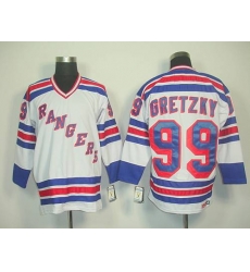 Rangers #99 Wayne Gretzky White CCM Road Stitched NHL Jersey