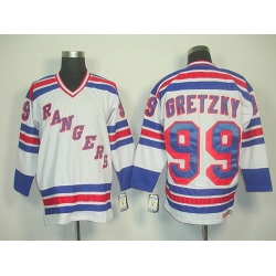 Rangers #99 Wayne Gretzky White CCM Road Stitched NHL Jersey