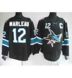 San Jose Sharks 12 MARLEAU black Jerseys