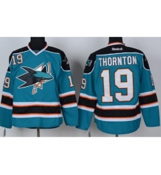 San Jose Sharks 19 Joe Thornton Green NHL Jersey