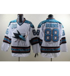 San Jose Sharks #88 Brent Burns white Jersey