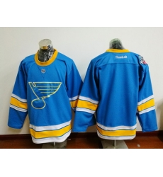 Blues Blank Blue 2017 Winter Classic Reebok Jersey