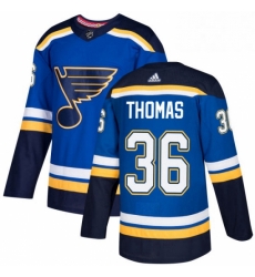 Mens Adidas St Louis Blues 36 Robert Thomas Premier Royal Blue Home NHL Jersey 