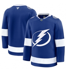 Men Tampa Bay Lightning Blank Blue 2024 25 Home Stitched Hockey Jersey