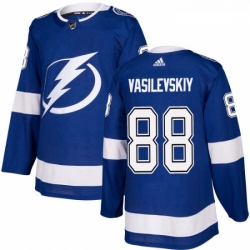 Youth Adidas Tampa Bay Lightning 88 Andrei Vasilevskiy Authentic Royal Blue Home NHL Jersey 