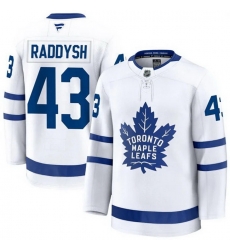 Men Toronto Maple Leafs  43 Darren Raddysh Fanatics Away White Premium Jersey
