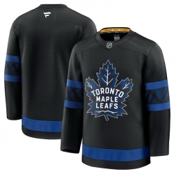 Men Toronto Maple Leafs Blank Black 2024 25 Alternate Stitched Hockey Jersey