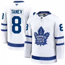Men Toronto Maple Leafs Chris Tanev 8 Fanatics Away White Premium Stitched Hockey Jersey