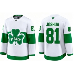 Men Toronto Maple Leafs Dakota Joshua 81 White St Patricks Authentic Jersey