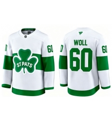 Men Toronto Maple Leafs Joseph Woll 60 White St Patricks Authentic Jersey