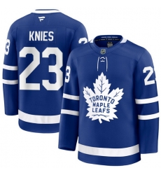 Men Toronto Maple Leafs Matthew Knies 23 Fanatics Home Blue Premium Stitched Hockey Jersey Men Toronto Maple Leafs Matthew Knies 23 Fanatics Home Blue Premium Stitched Hockey Jersey