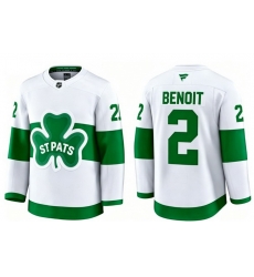 Men Toronto Maple Leafs Simon Benoit 2 White St Patricks Authentic Jersey Men Toronto Maple Leafs Simon Benoit 2 White St Patricks Authentic Jersey