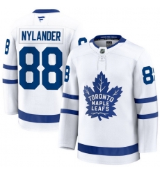 Men Toronto Maple Leafs William Nylander 88 Fanatics Away White Premium Stitched Hockey Jersey