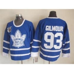 NHL Toronto Maple Leafs #93 gilmour blue Jerseys[m&n 75th]