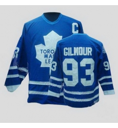 Toronto Maple Leafs 93 Doug Gilmour Blue CCM Throwback Jersey