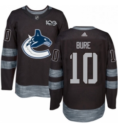 Mens Adidas Vancouver Canucks 10 Pavel Bure Premier Black 1917 2017 100th Anniversary NHL Jersey 