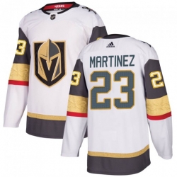 Men Adidas Vegas Golden Knights 23 Alec Martinez White Away Jersey