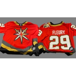 Men Men Vegas Golden Knights 29 Marc Andre Fleury Red 2021 Retro Fourth Jersey