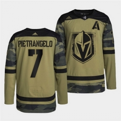 Men Vegas Golden Knights 7 Alex Pietrangelo 2022 Camo Military Appreciation Night Stitched jersey