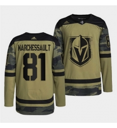 Men Vegas Golden Knights 81 Jonathan Marchessault 2022 Camo Military Appreciation Night Stitched jersey