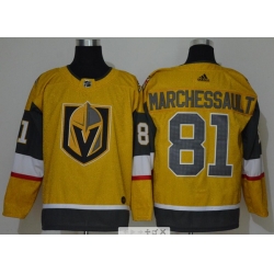 Men Vegas Golden Knights 81 Jonathan Marchessault Gold 2020 21 Adidas Jersey