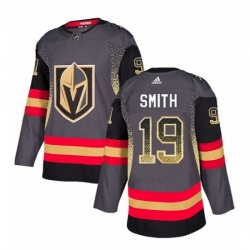 Mens Adidas Vegas Golden Knights 19 Reilly Smith Authentic Black Drift Fashion NHL Jersey 