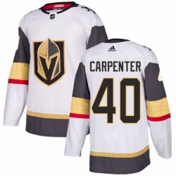 Mens Adidas Vegas Golden Knights 40 Ryan Carpenter Authentic White Away NHL Jersey 