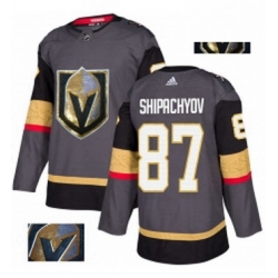 Mens Adidas Vegas Golden Knights 87 Vadim Shipachyov Authentic Gray Fashion Gold NHL Jersey 