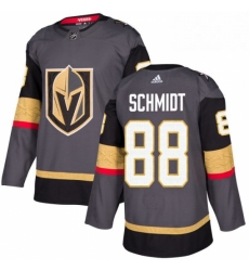 Mens Adidas Vegas Golden Knights 88 Nate Schmidt Premier Gray Home NHL Jersey 