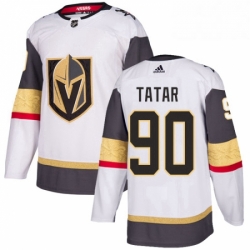 Mens Adidas Vegas Golden Knights 90 Tomas Tatar Authentic White Away NHL Jersey 