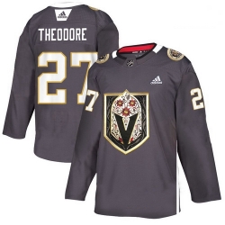 Vegas Golden Knights 27 Shea Theodore Gray Dia De Los Muertos Adidas Jersey