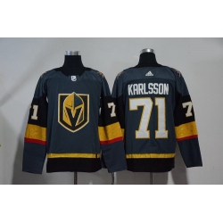 Vegas Golden Knights 71 William Karlsson Gray With Special Glittery Logo Adidas Jersey