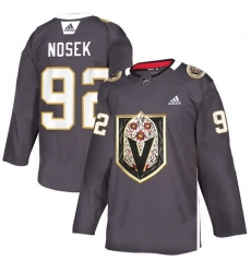 Vegas Golden Knights 92 Tomas Nosek Gray Dia De Los Muertos Adidas Jersey