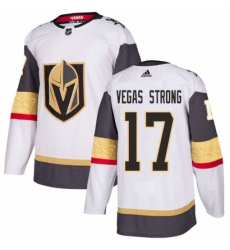 Womens Adidas Vegas Golden Knights 17 Vegas Strong Authentic White Away NHL Jersey 