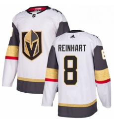 Womens Adidas Vegas Golden Knights 8 Griffin Reinhart Authentic White Away NHL Jersey 