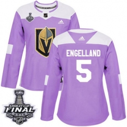 womens deryk engelland vegas golden knights jersey purple adidas 5 nhl 2018 stanley cup final authentic fights cancer practice