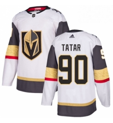 Youth Adidas Vegas Golden Knights 90 Tomas Tatar Authentic White Away NHL Jersey 