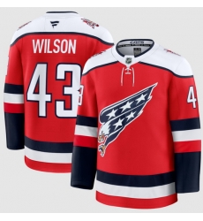 Men Washington Capitals 43 Tom Wilson Red 2025 26 Alternate Stitched Hockey Jersey