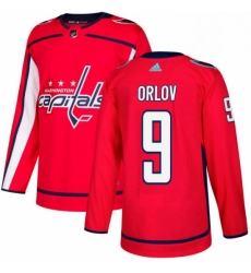 Mens Adidas Washington Capitals 9 Dmitry Orlov Premier Red Home NHL Jersey 